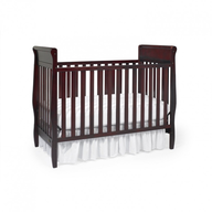 fancy brown baby crib 