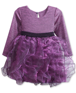 purple ruffle dress 