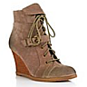 closeout womens wedge laced boots