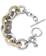  silver and gold rings bracelet 