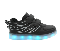 led children black sneaker