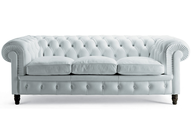 baby blue sofa