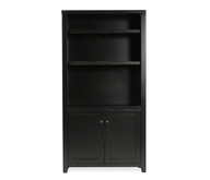 black bookcase