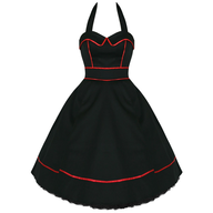 black red womens dress