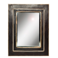 black wooden mirror 