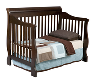 boys dark wood baby crib