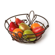 brown fruit bowl