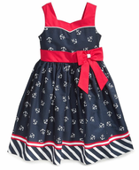 childrens sailor blue dress 