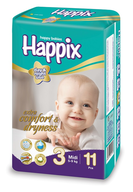 happix midi diapers 