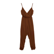 juniors camel jumpsuit