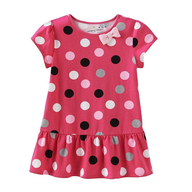 kids pink polkadots 