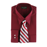 mens dress shirt red