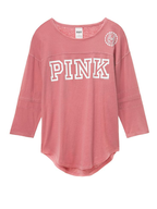 pink long sleeve shirt