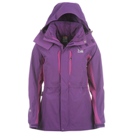 purple northface coat 