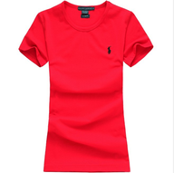 ralph lauren polo women round neck red t shirt