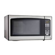 silver microwave