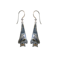 sleeping bat earrings 