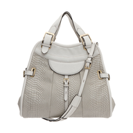 white gold handbag