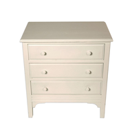 white mini dresser