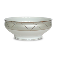 white salad bowl