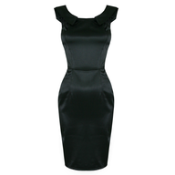 womens black party dress