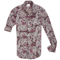 zara floral grey button shirt 